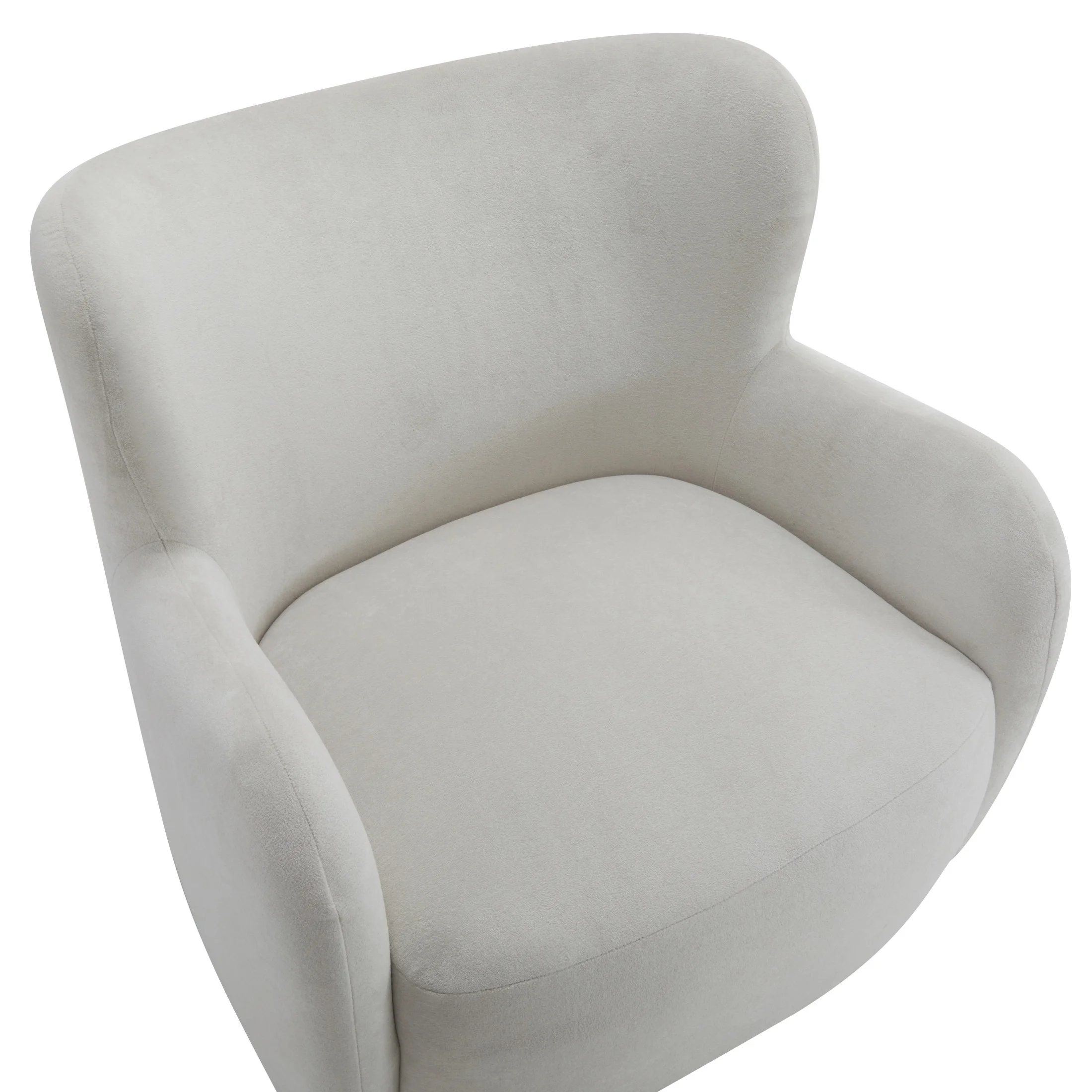 Christopher Knight Home Mid-Century Modern Velvet Wingback Accent Chair with Birch Legs, White