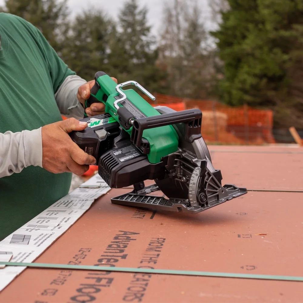 Metabo HPT 36V MultiVolt 7-1/4 Inch Rear Handle Circular Saw, Lightweight Design, Up to 500 2x4 Cuts Per Charge, 53- Adjustable Bevel Capacity, Lifetime Tool Body Warranty, C3607DWA
