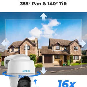 Reolink Argus 5MP PT Outdoor Wireless Battery Wifi Security Camera Night Vision 2-Way Talk Add Solar