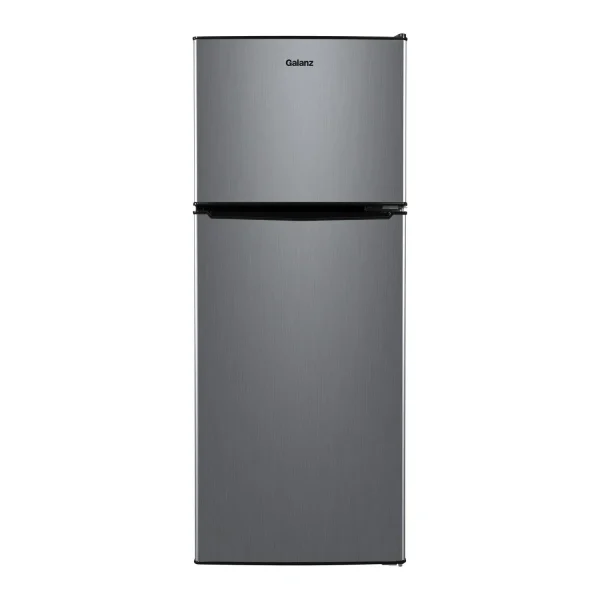4.6. Cu ft Two Door Mini Refrigerator with Freezer, Stainless Steel
