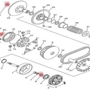 Wet Clutch Rebuild Kit,Shoe,Drum,One Way Bearing,Filter,Nuts Fits for HiSUN UTV 500 700,HS700,MSU500,MASSIMO Bennche COLEMAN POWERSPORTS QLINK Supermach