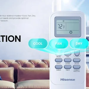 Hisense 8,000 BTU Smart Inverter Window Air Conditioner Easy Install Bracket