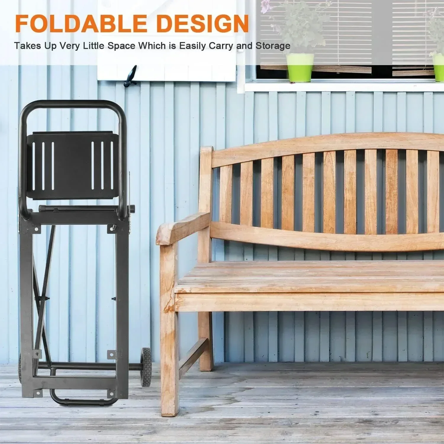 22"/17" Grill - Heavy-Duty Foldable Cart