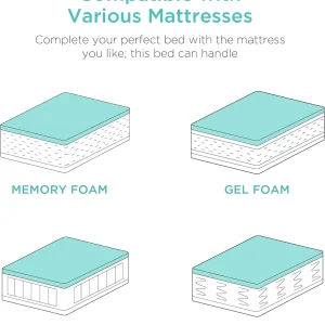 Best Choice Products Ergonomic Twin XL Size Adjustable Bed Frame, Electric Base w/Wireless Remote Control, Nightlight, Massager, 2 USB Ports