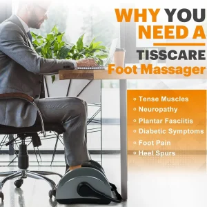 Shiatsu Foot Massager with Heat-Foot Massager Machine for Neuropathy, Plantar Fasciitis and Pain Relief-Massage Foot, Leg, Calf, Ankle with Deep Kneading Heat Therapy, Gift for Mother's Day