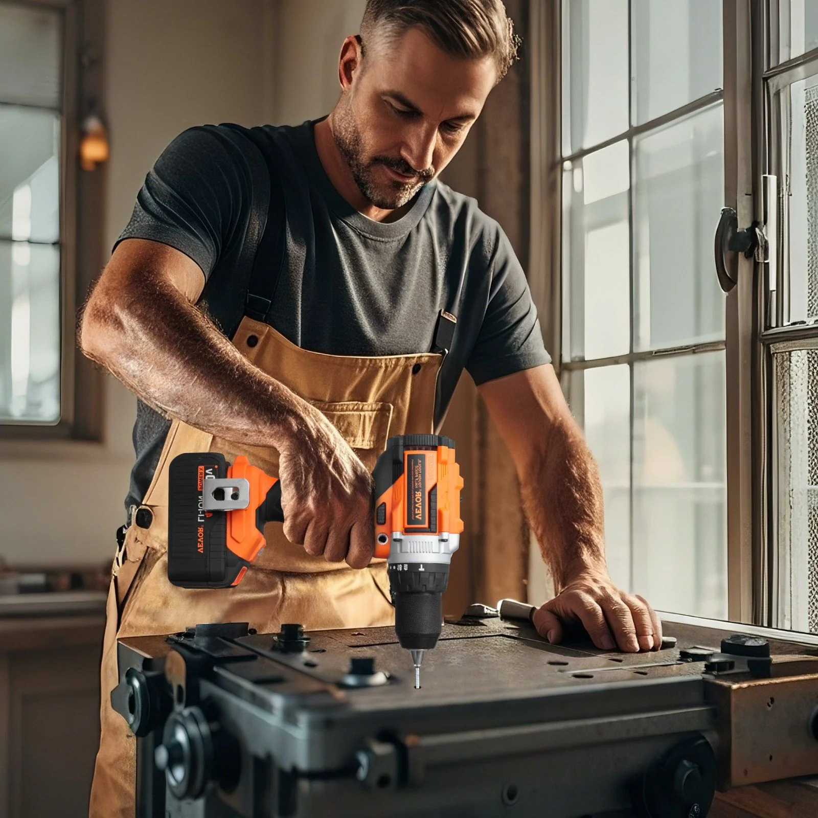Tool Combo Kit Max 20V Cordless 2-Tool Power Combo Kit with 4.0 Ah Battery -C Home & Workshop Use