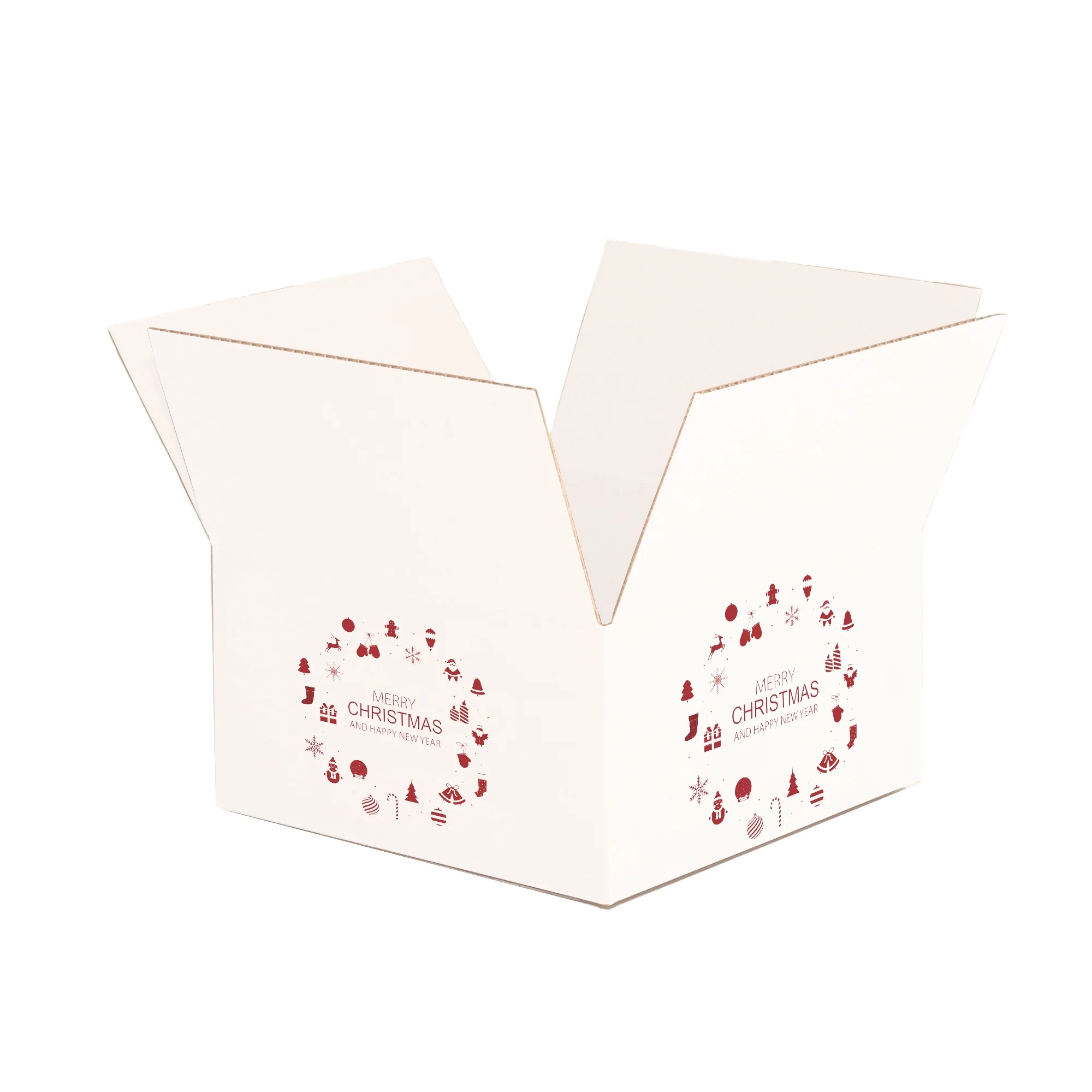 Ucanpack 50 Pcs Christmas Mailer Box 9x4x3", Made In USA- New Year Holiday Mailing Gift Boxes, WhiteDecorative Shipping Boxes, Gift Boxes In Bulk, Tuck Top Boxes