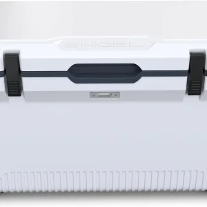60 QT Ultra-Light Injection Molded Cooler - Ice Chest Keeps Ice up to 7 Days - Large Cooler Includes Wire Basket, Divider and Built-in Bottle Opener