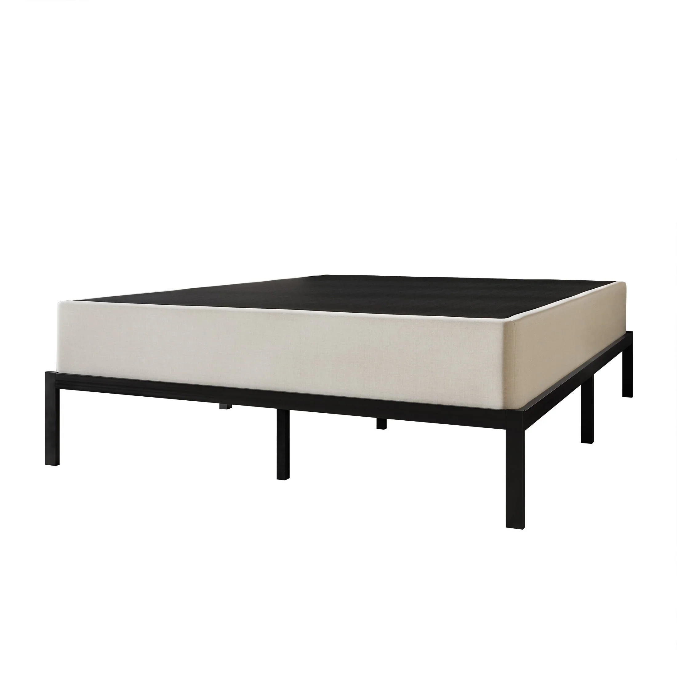 CraftPorch Solid Wood 8-Inch Box Spring Foundation with Wood Slats