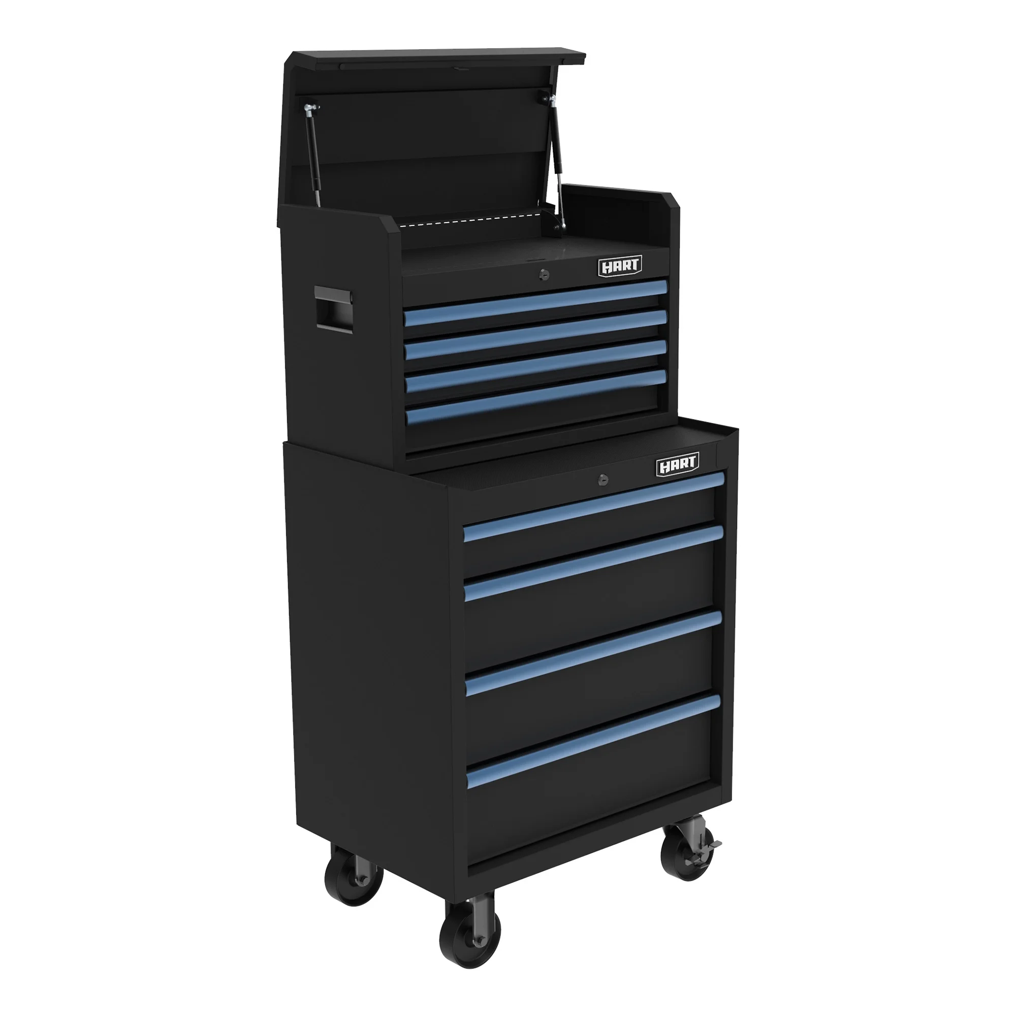 HART 26-Inch 4-Drawer Heavy-Duty Steel Tool Chest, Locking Garage Storage Organizer