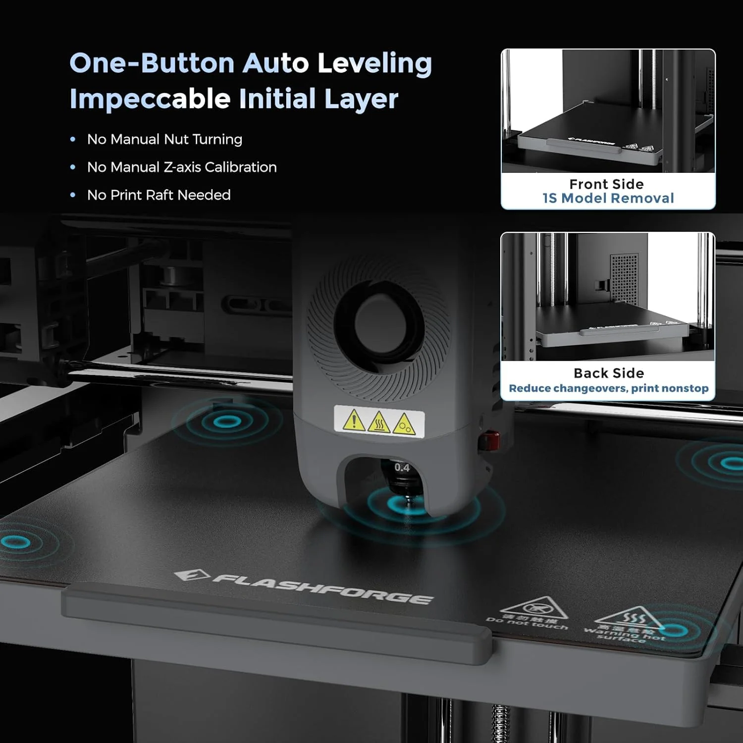 Adventurer 5M 3D Printer with Auto Leveling & High Speed
