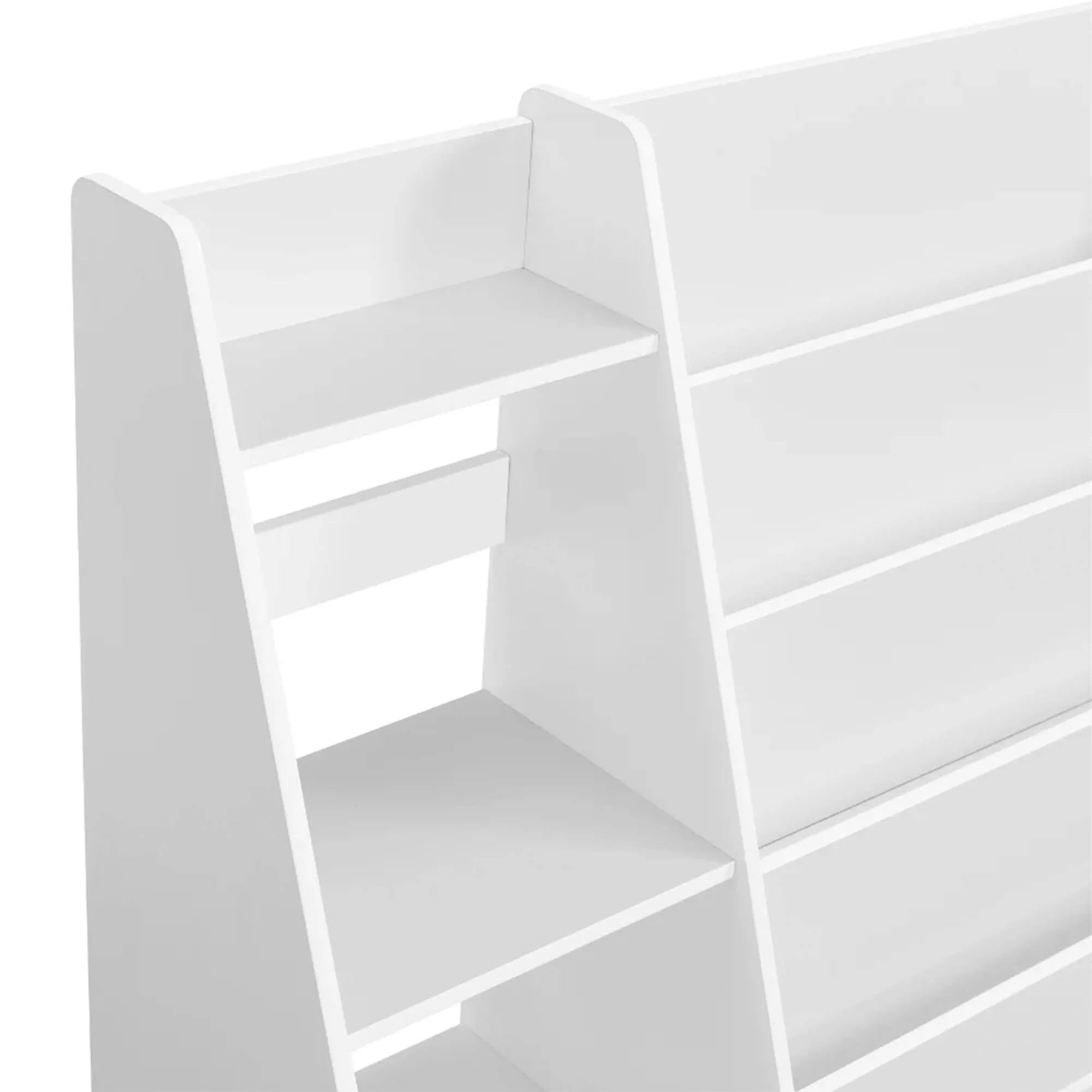Sturdis Kids Toy Storage Organizer With Bookshelf and White Bins