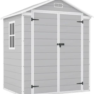 Patiowell 6x4 FT Plastic Outdoor Storage Shed with Floor, Resin Outdoor Storage Shed