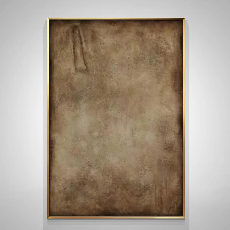 Brown Abstract Painting Wabi Sabi Wall Art Minimalist Painting Neutral Abstract Art Lare Earth Tone Modern Painting Home Decor