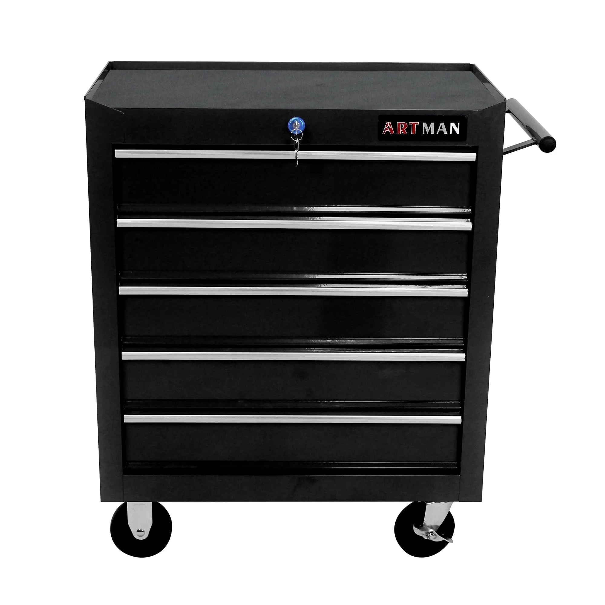 ARTMAN 5 Drawer Rolling Tool Chest, Tool Storage Cabinet with Wheels and Drawers for Garage Warehouse