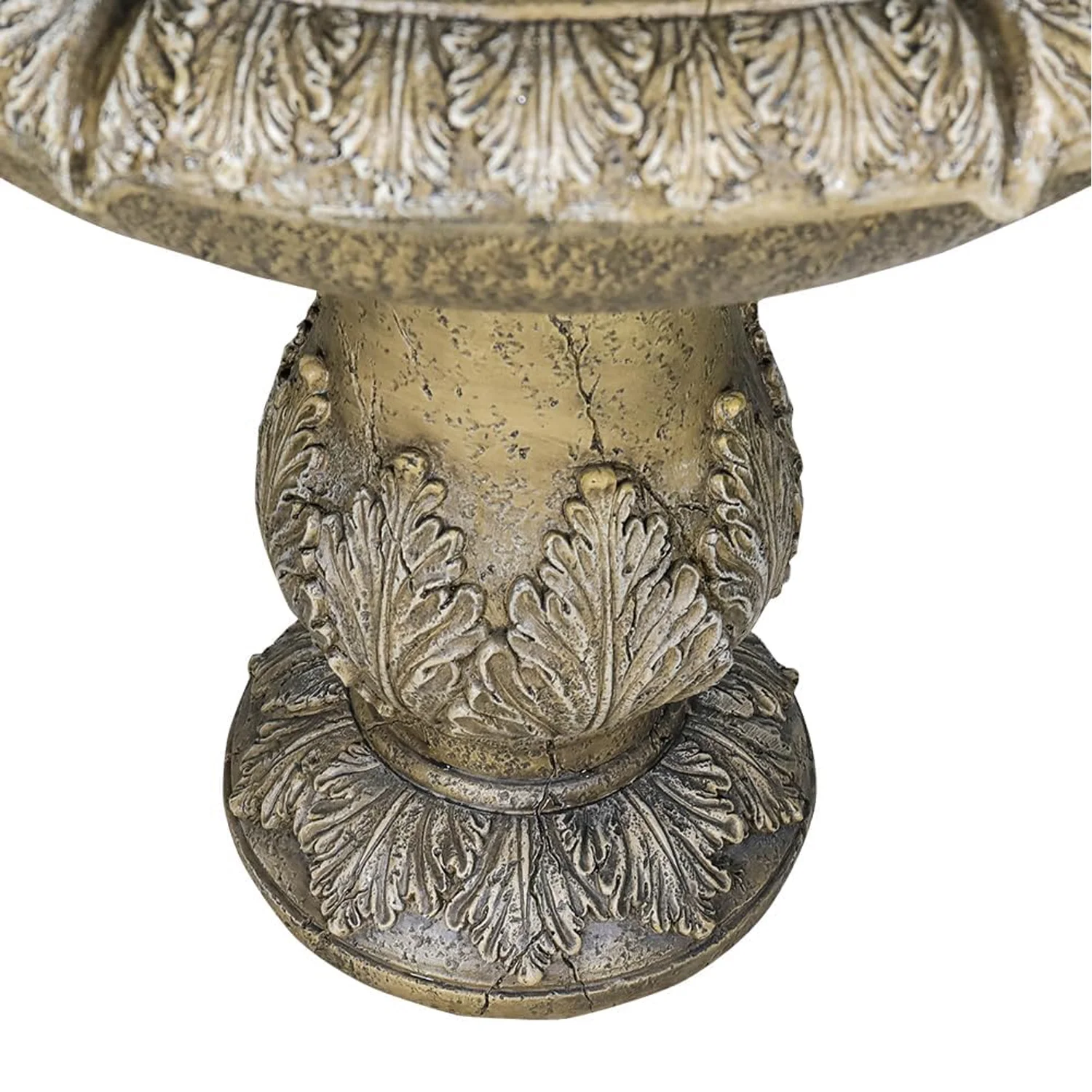 48-?H Outdoor Floor Water Fountain, 3-Tiers Concrete Water Fountain with Submersible Electric Pump - Garden Cascading Waterfall for Yard Patio Lawn Home Decor