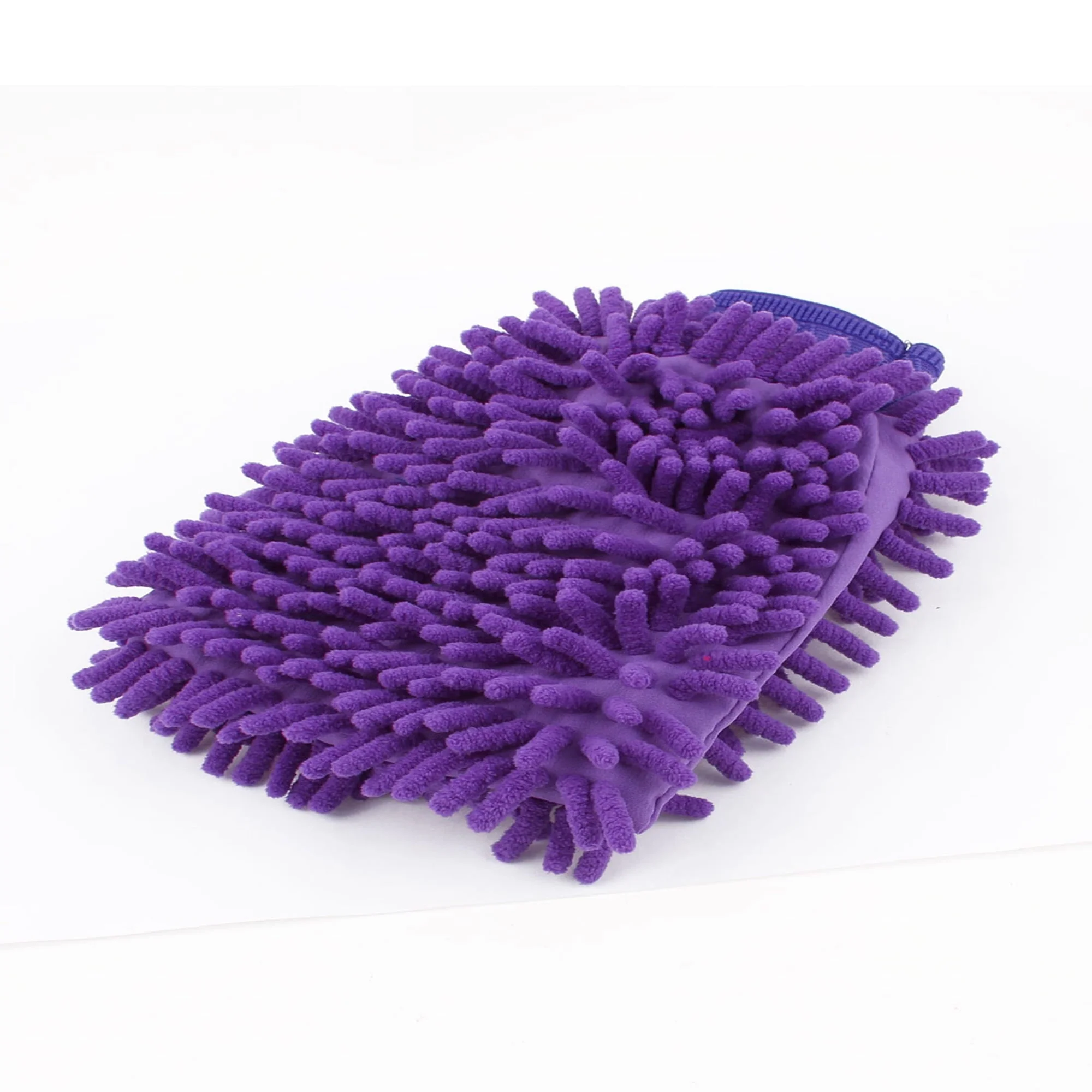 4pcs Purple Chenille Brush Microfiber Washing Glove for Car Cleaning