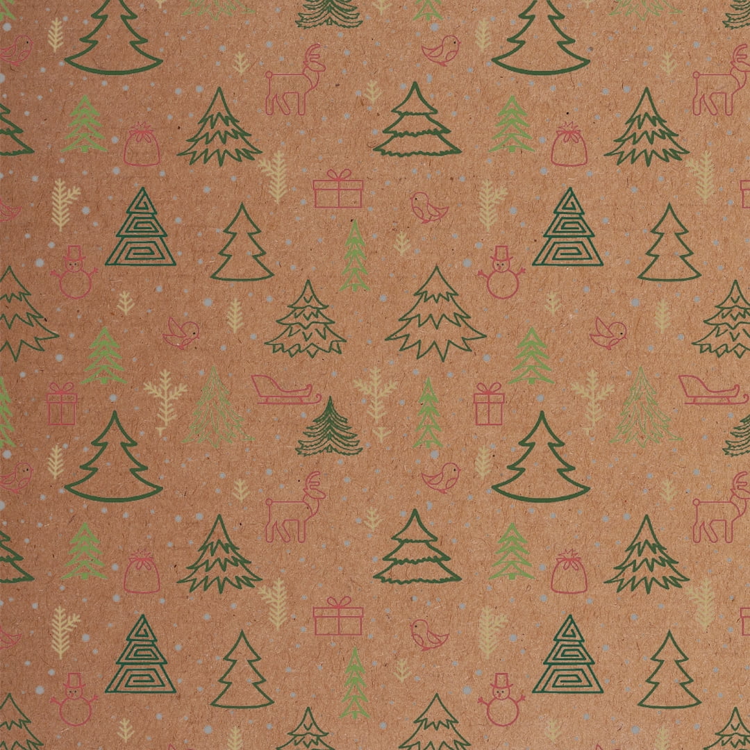 Ucanpack Christmas Mailing Boxes 11? x 11? x 5?" - Winter Forest Printed Christmas Boxes - Holiday Shipping Box Made In USA Holiday Box Corrugated Shipping Boxes