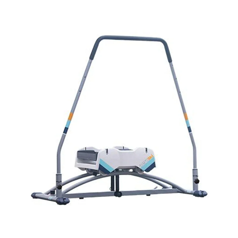 Aeroski 2.0 Ski Fitness Workout Machine with Recoil Spring Resistance Gray