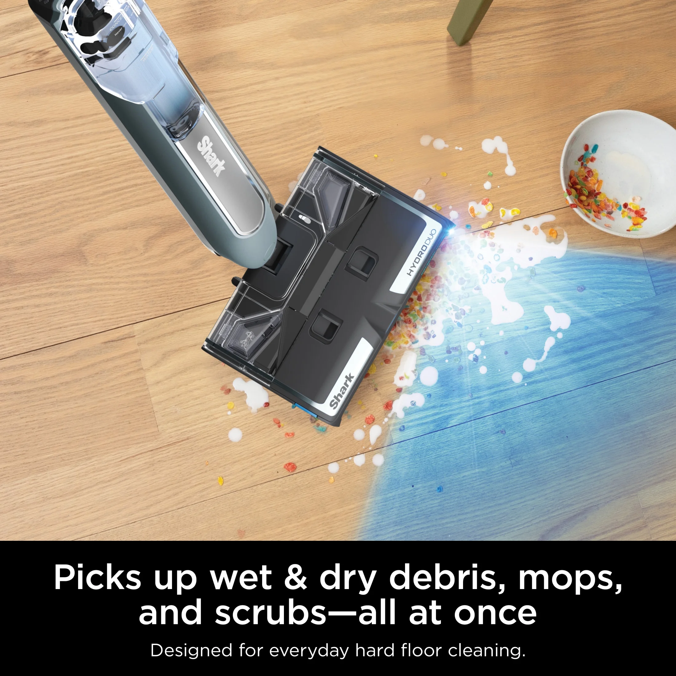 Shark? HydroDuo with Dirt-Reveal Technology, Cordless, Hard Floor Cleaning System, Wet & Dry Debris Pickup, Mop & Scrubs All at Once, Hardwood, Tile, Laminate Floors, WW200