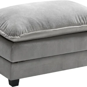 Ihanherry 146" U-Shaped Modern Sofa Modular Sectional Cloud Couch with 2 Ottoman, 6-Seat Chenille Deep Seat Sofa with 6 Pillows for Living Room, Bedroom and Apartment, Grey