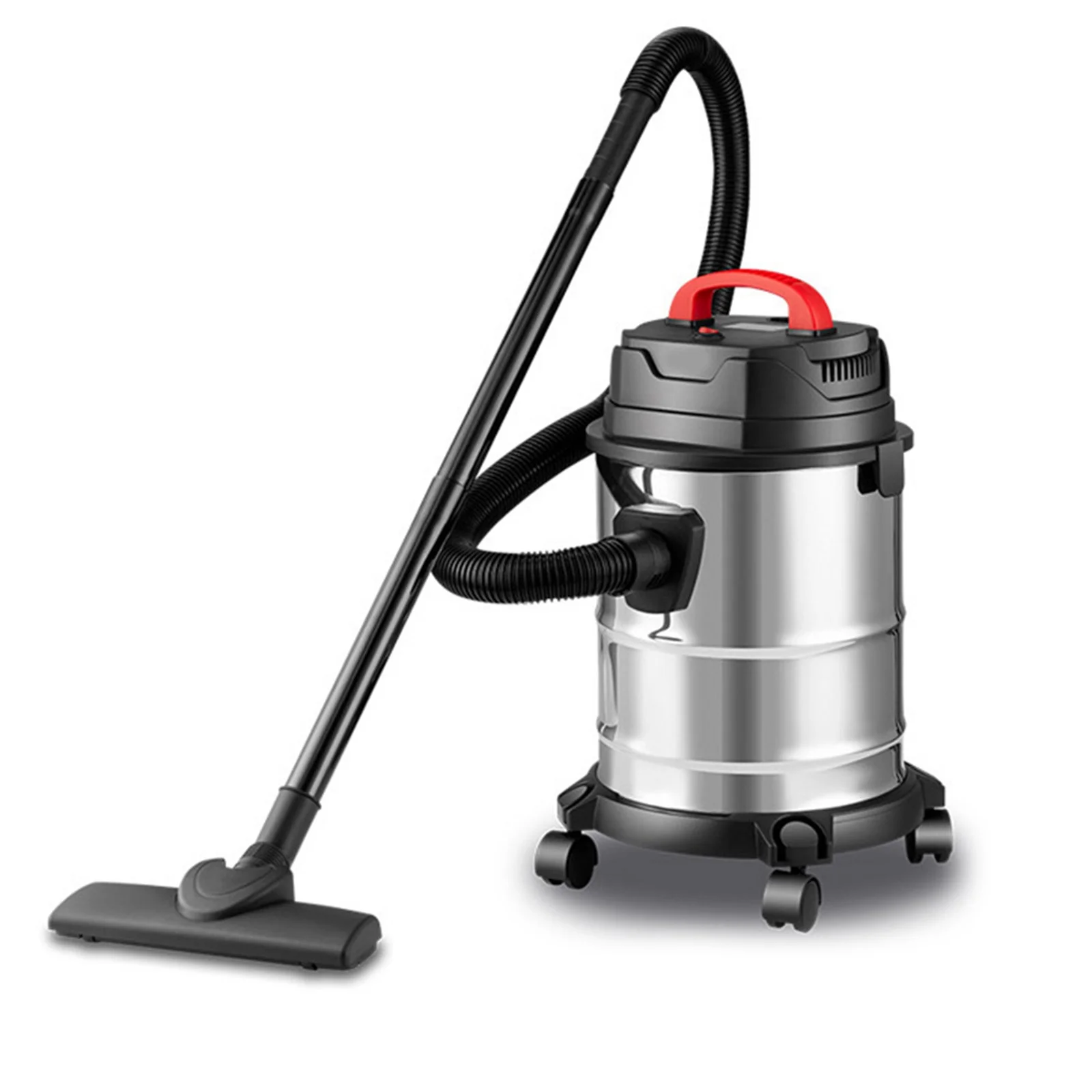 TOPTENG Wet Dry Vacuum Cleaner, 5 Gallon 1800W 6 HP Peak Stainless Steel Shop Vacuum Wet and Dry, with Filter and Attachments for House Garage Workshop Car