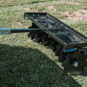 2025 Titan Distributors Inc. 4-Ft Notched Disc Harrow Attachment Pull Behind for ATV and UTV 2-in Towball Hitch NO250072