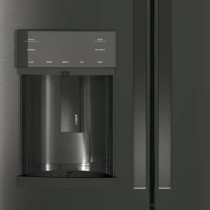 GE Appliances PFE28KBLTS 36 Inch French Door Refrigerator Black Stainless Steel