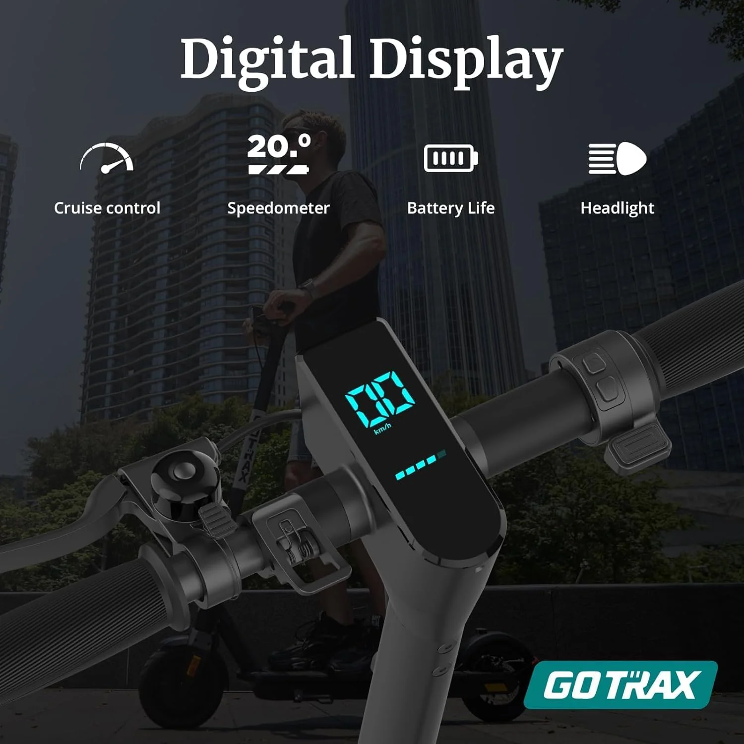 Adult Electric Scooter, 8.5 Inch Pneumatic Tires, Max Range 14/18 Miles, Max Speed 15.5/18 MPH, Powered by 300 Watt Motor, with Cruise Control Adult Folding Electric Scooter