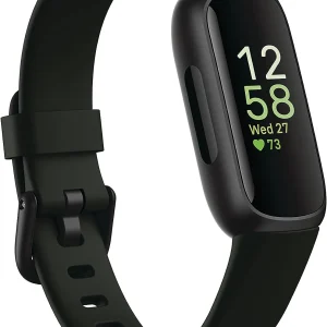 Fitness and Wellness-Tracker with Stress Management, Sleep-Tracking and 24/7 Heart Rate, One Size S L Bands Included, Lunar White/Soft Gold Stainless Steel, 1 Count