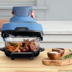 Ninja Crispi 5 in 1 Portable Glass Air Fryer Cooking System Small and large batch containers