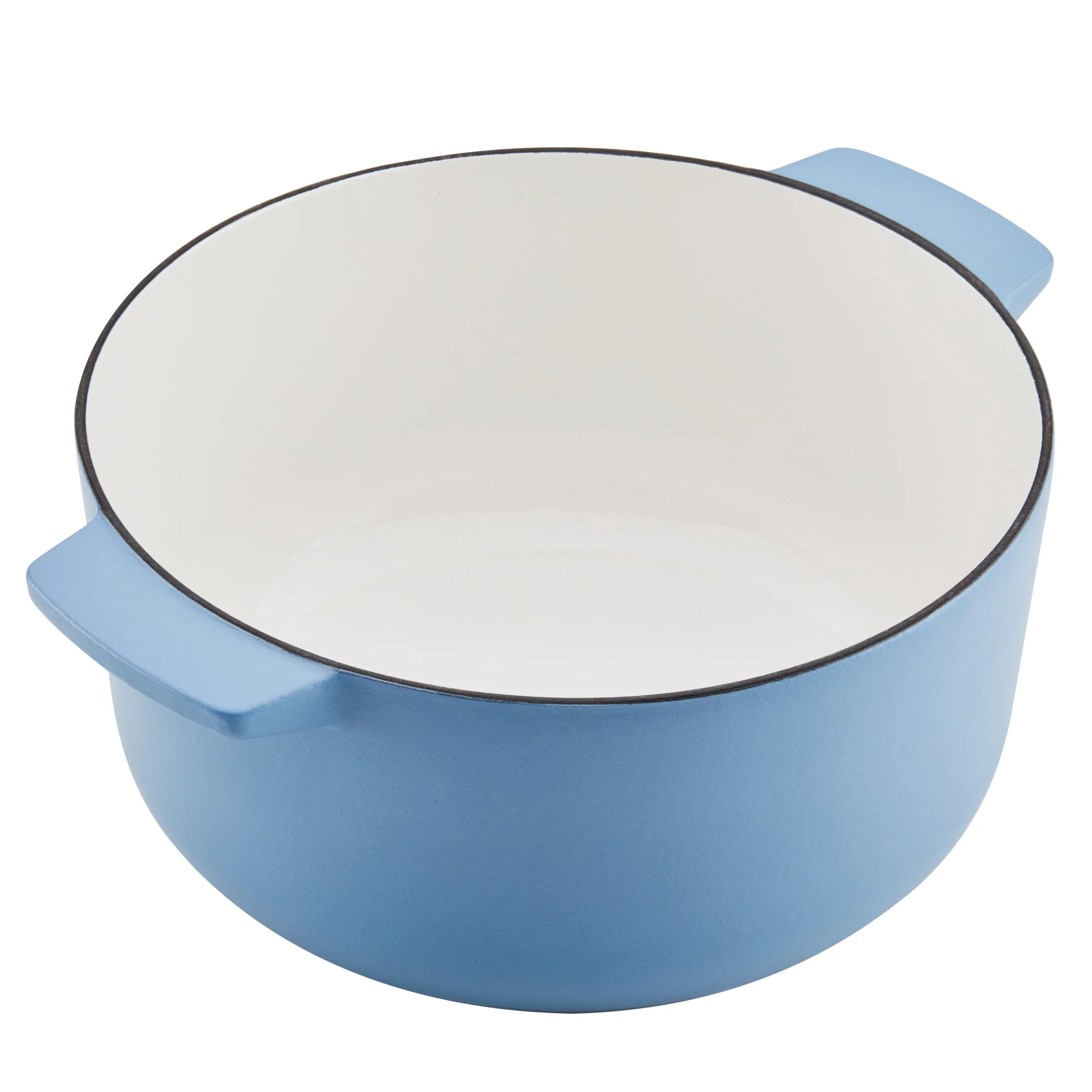 KitchenAid Seasoned Cast 6 Quart Iron Induction Dutch Oven Casserole, Metal Utensil, Broiler and Oven Safe to 500-F, Cast Iron Black