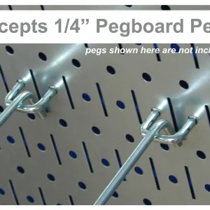 4ft Metal Pegboard Standard Tool Storage Kit - Green Toolboard & Blue Accessories