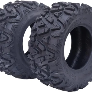 26x12x12 Atv Tires, Set of 2 Atv Tires 26x12-12 6PR, All Terrain Atv/Utv Off-Road Tires, Black