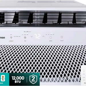 Hisense 14,000 BTU Smart Window Air Conditioner, 3 modes (Cooling, Fan, Dehumidifier)