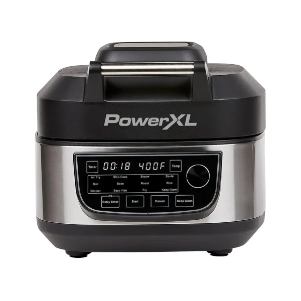 Grill Air Fryer Combo Plus, Indoor Grill / Air Fryer, Stainless Steel
