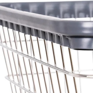 Heavy Duty Wire Laundry Cart with Double Rod Rack