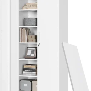 Letaya Metal Garage Storage Cabinets with Lock-72 Tall Tool Organizer Steel Lockers