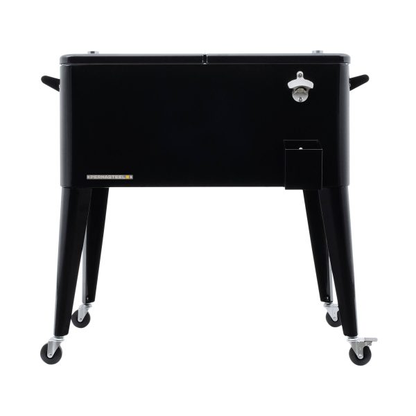 Permasteel 80 Qt. Patio Cooler - Black