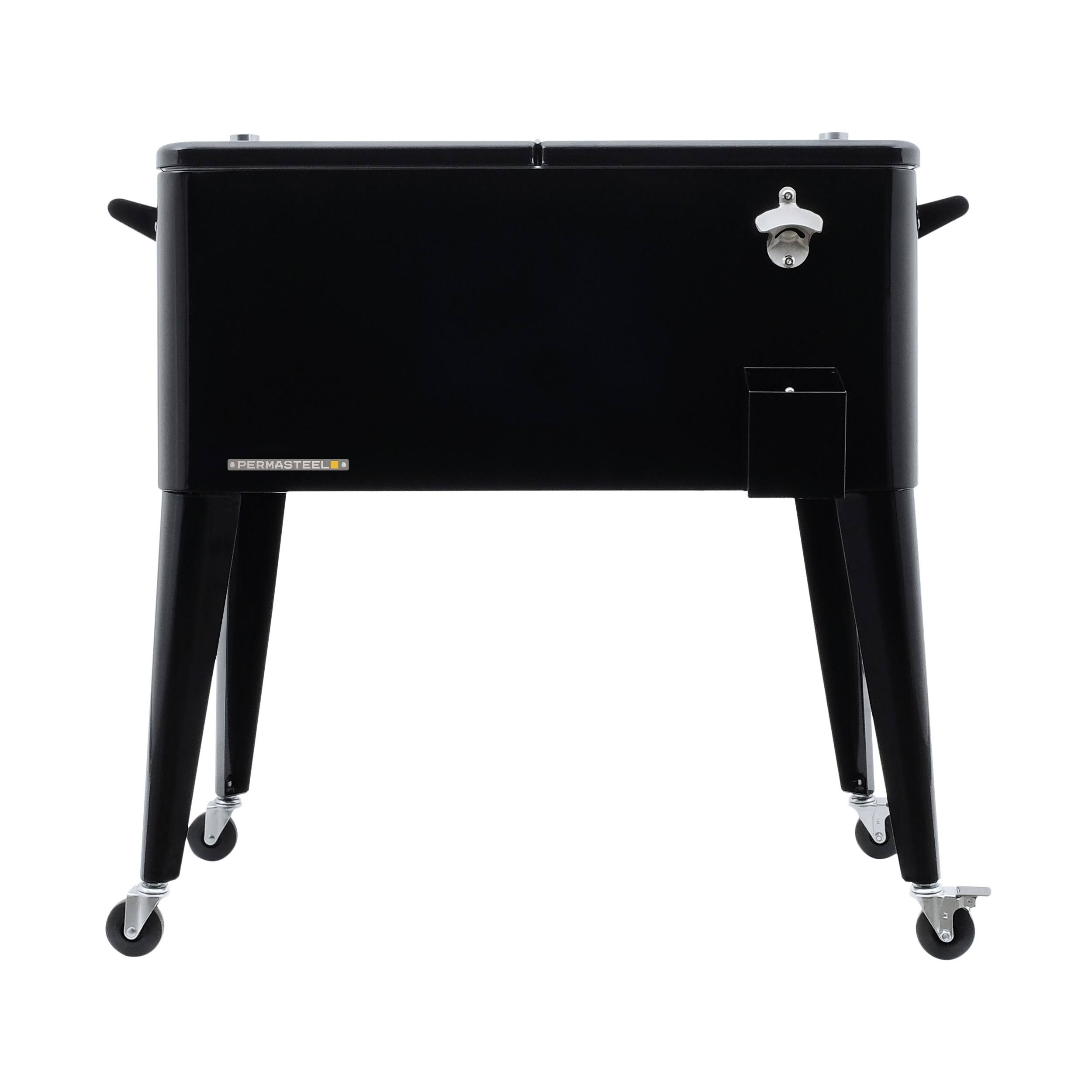 Permasteel 80 Qt. Patio Cooler - Black