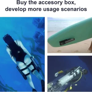Subnado Twin Engine Handle Bracket+ Subnado Underwater Scooter 2 Packs with 2 handgrips, 2 Arm Mount Kits, 2 Accessories Mount Rings