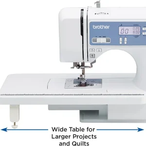 Brother Sewing and Quilting Machine Computerized 165 Built-in Stitches LCD Display Wide Table