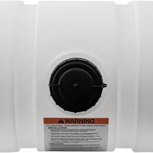 Horizontal Polyethylene Reservoir Water Tank with Legs, 550 Gallon, Made in the USA, Poly Tank for Water and Non-Flammable Liquids, Rust and Corrosion Proof