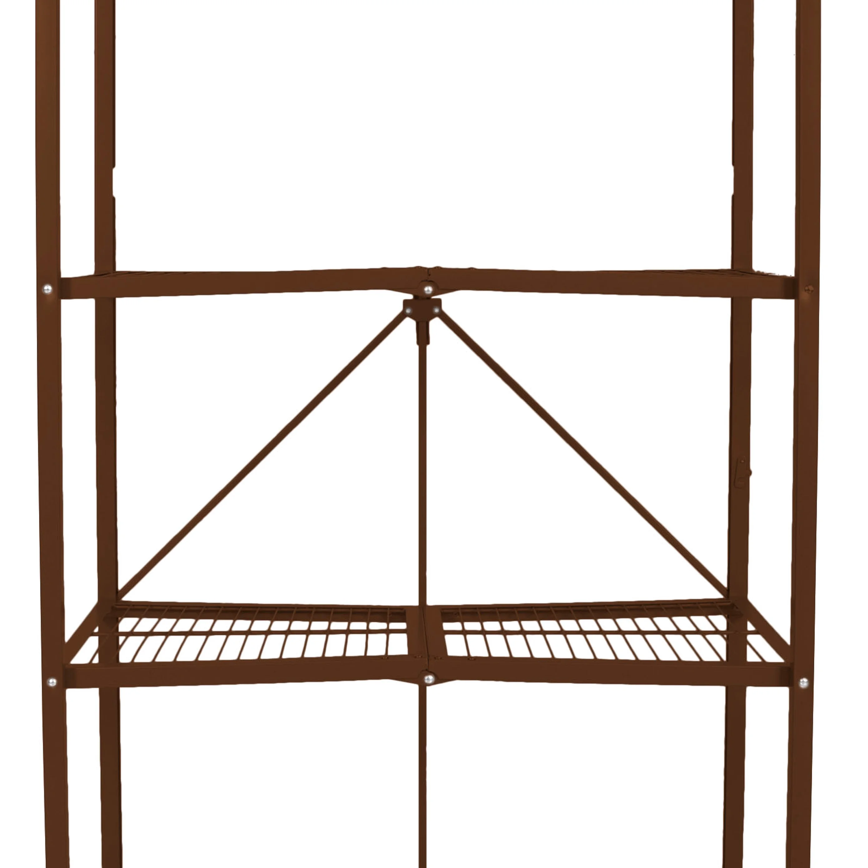 Origami 4 Tier Multipurpose Folding Storage Rack with Wheels, 3 Pack, Gray