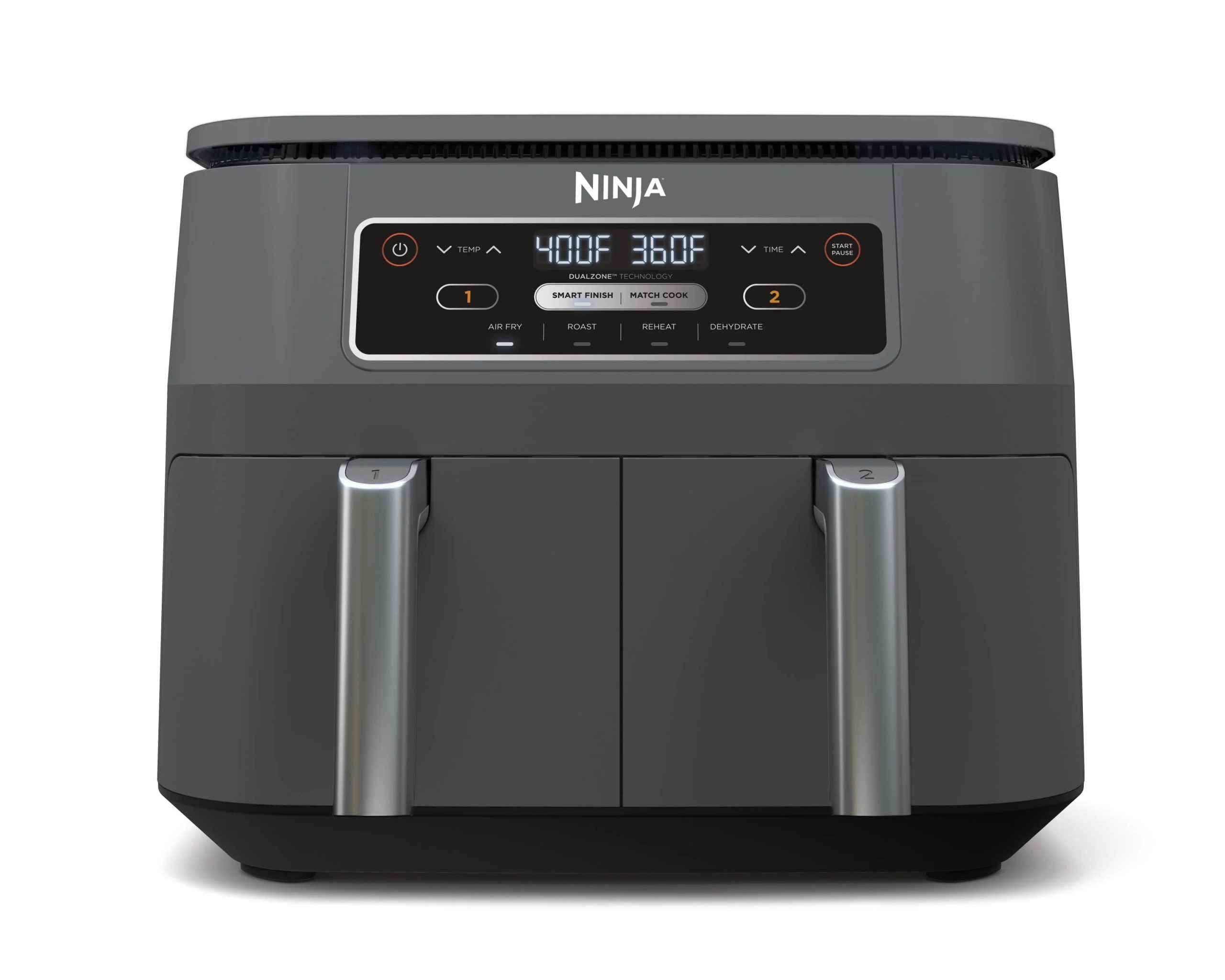 Ninja Foodi 4 in1 8-Quart. 2 Basket Air Fryer with DualZone Technology Air Fry, Roast, and More, DZ100WM