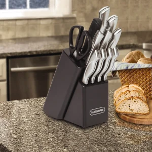 Farberware Classic 22-piece Stamped Stainless Steel Cutlery and Utensil Set