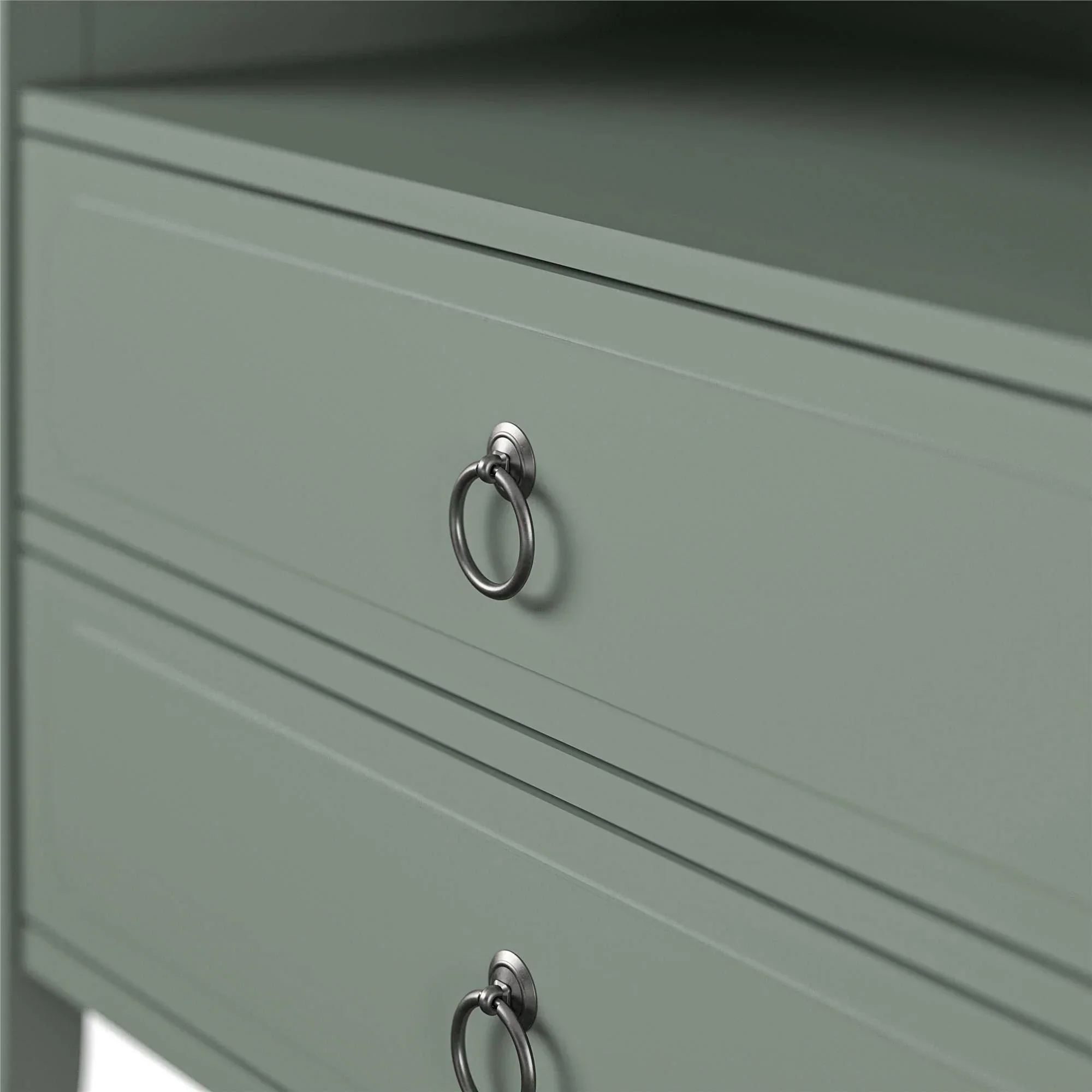 Drawer Nightstand, Green