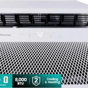 Hisense 14,000 BTU Smart Window Air Conditioner, 3 modes (Cooling, Fan, Dehumidifier)