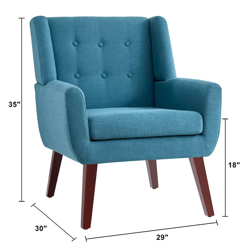 HUIMO Set of 2 Modern Tufted Accent Chair