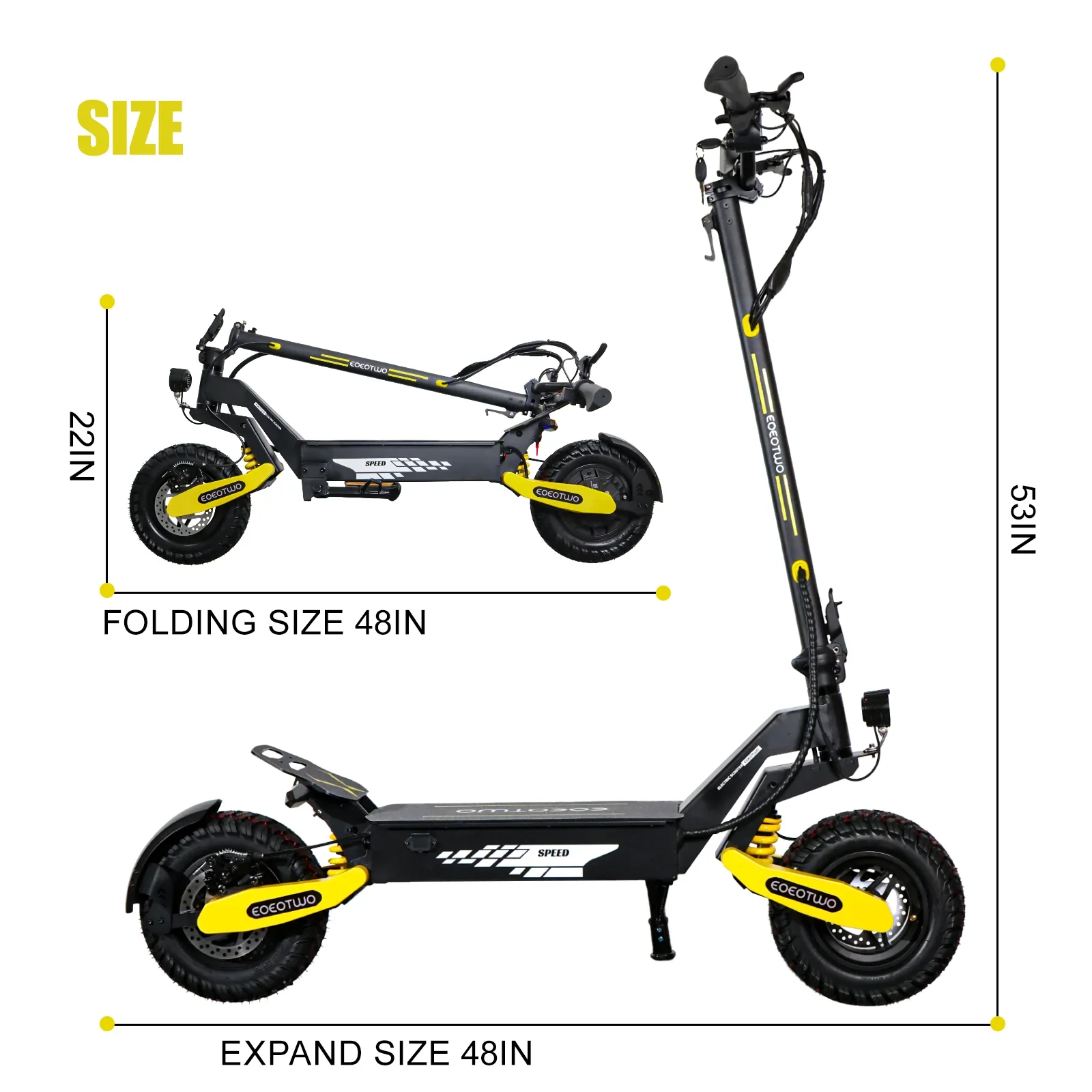 Off Road Electric Scooter for Adults, 1200W Motor Fast E Scooter, Up to 28MPH Top Speed & 20Miles Long Range, 11" Off-Road Tires, 330lbs MAX Load, Foldable